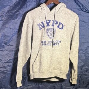 Gray NYPD Hoodie for Men